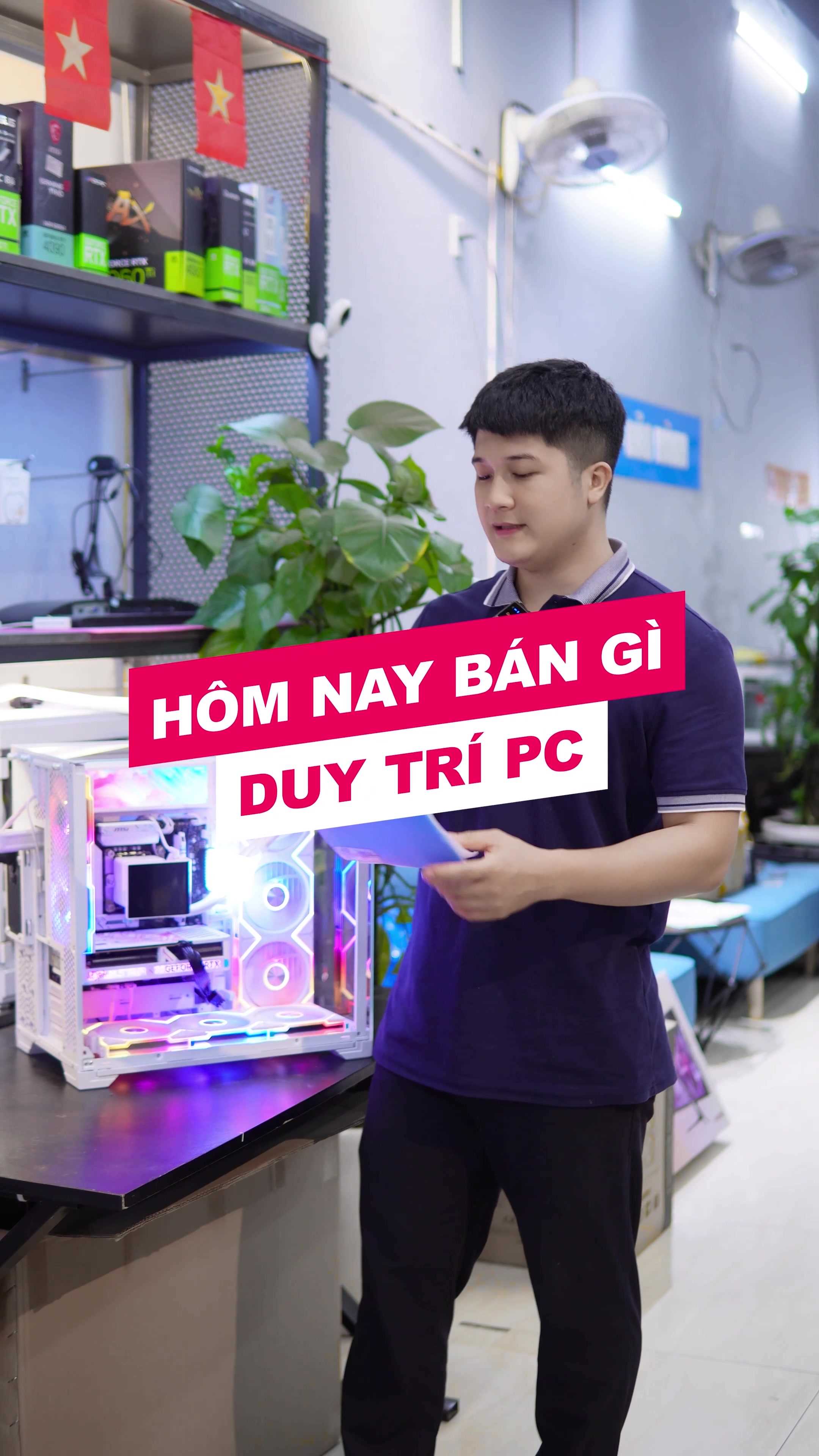 Build PC Gaming Trắng Cực Đẹp Với RTX 5060 Và Case Lian Li | Duy Trí PC